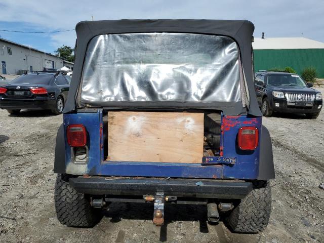 2J4FY39T8KJ133107 - 1989 JEEP WRANGLER / ISLANDER BLUE photo 6