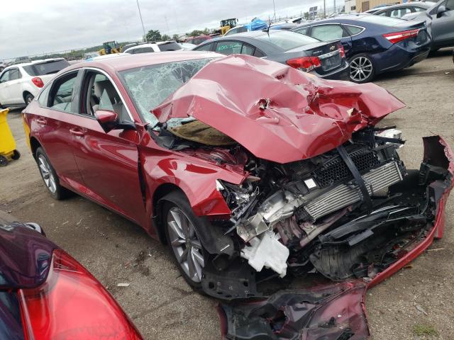 1HGCV1F14NA010019 - 2022 HONDA ACCORD LX RED photo 4