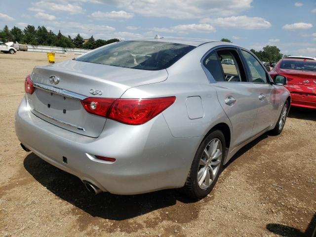 JN1BV7AR4EM692573 - 2014 INFINITI Q50 BASE SILVER photo 3