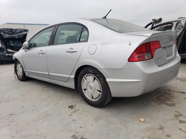 JHMFA36208S015985 - 2008 HONDA CIVIC HYBRID SILVER photo 2