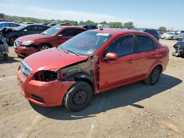 KL1TD56E99B640489 - 2009 CHEVROLET AVEO LS RED photo 1