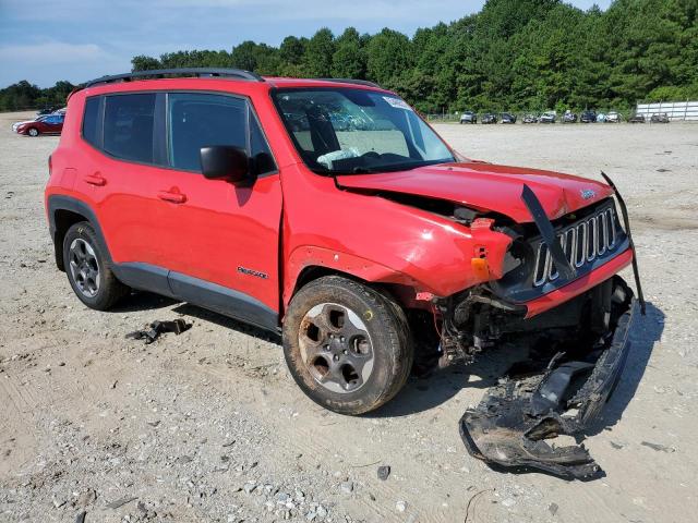 ZACCJAAB4HPF35354 - 2017 JEEP RENEGADE SPORT RED photo 4