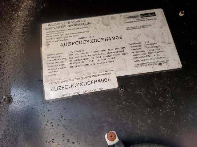 4UZFCUCYXDCFH4906 - 2013 FREIGHTLINER CHASSIS XC Двокольоровий фото 10