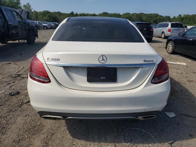 WDDWF4KB8GR139464 - 2016 MERCEDES-BENZ C 300 4MATIC WHITE photo 6
