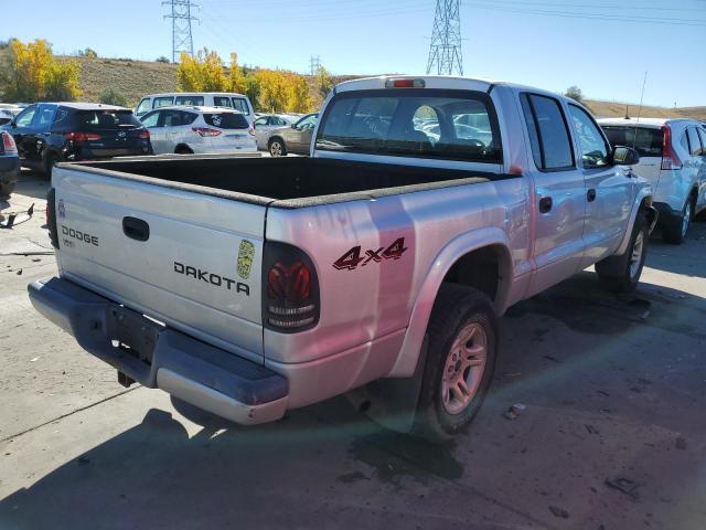 1D7HG38Z73S322183 - 2003 DODGE DAKOTA QUAD SPORT SILVER photo 4