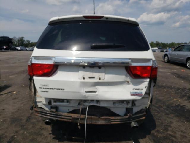 1C4SDJDT6DC681468 - 2013 DODGE DURANGO CREW WHITE photo 6