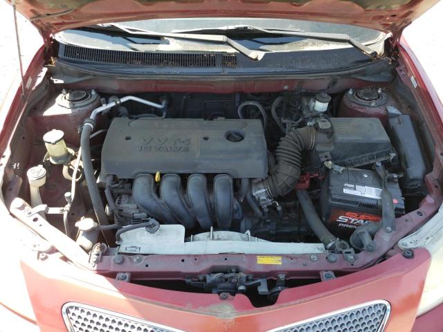 5Y2SL65896Z443348 - 2006 PONTIAC VIBE RED photo 11