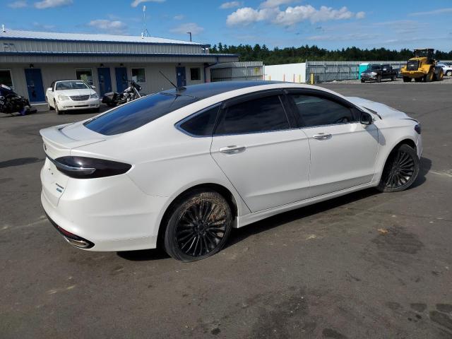 3FA6P0D9XJR219196 - 2018 FORD FUSION TITANIUM/PLATINUM WHITE photo 3