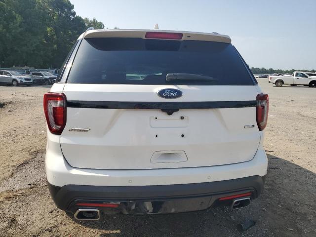 1FM5K8GT7GGB02049 - 2016 FORD EXPLORER SPORT WHITE photo 6