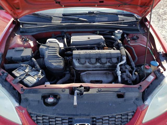 1HGEM22154L020312 - 2004 HONDA CIVIC DX VP Rot Foto 11