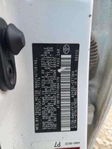 4T1BF1FK7FU894176 - 2015 TOYOTA CAMRY LE WHITE photo 13