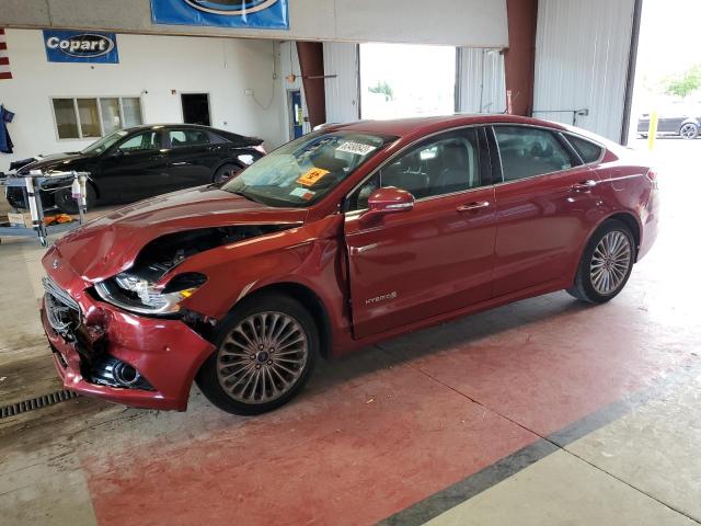 3FA6P0RU4ER398385 - 2014 FORD FUSION TITANIUM HEV RED photo 1