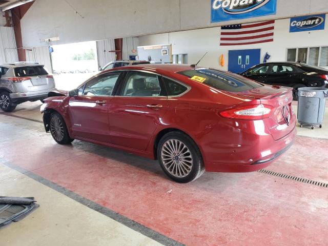 3FA6P0RU4ER398385 - 2014 FORD FUSION TITANIUM HEV RED photo 2