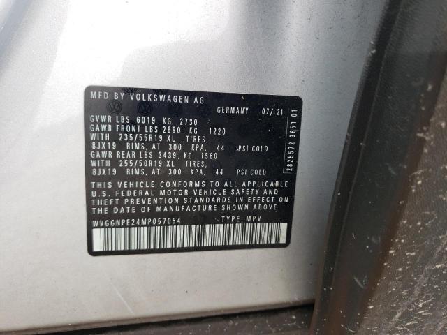 WVGGNPE24MP057054 - 2021 VOLKSWAGEN ID.4 PRO S 灰色 照片 13