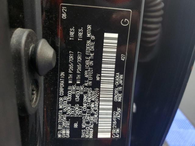 JTEMU5JR4N5979219 - 2022 TOYOTA 4RUNNER SR5/SR5 PREMIUM 黑色 照片 13