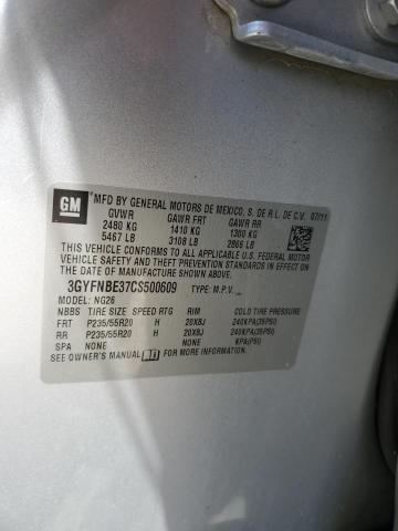 3GYFNBE37CS500609 - 2012 CADILLAC SRX PERFORMANCE COLLECTION Argent photo 13