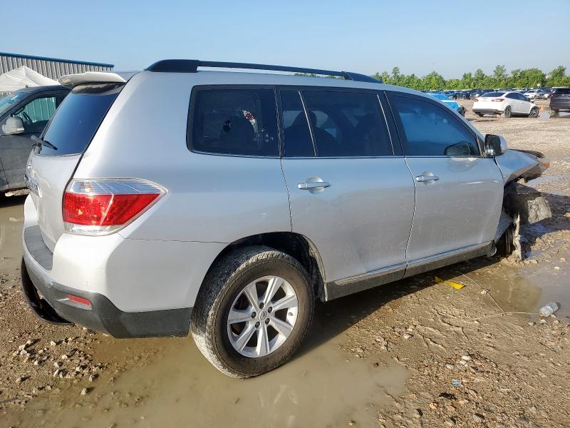5TDZA3EH3CS024377 - 2012 TOYOTA HIGHLANDER BASE Gümüş fotoğraf 3