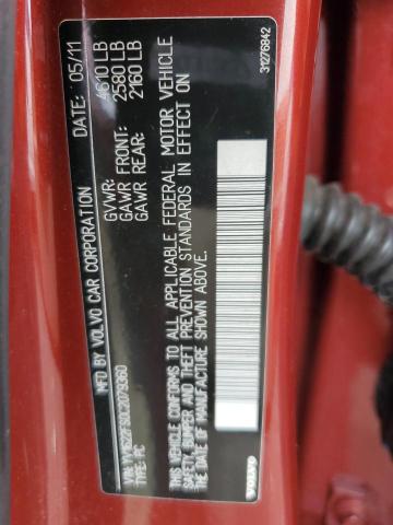 YV1622FS0C2079360 - 2012 VOLVO S60 T5 BURGUNDY photo 12