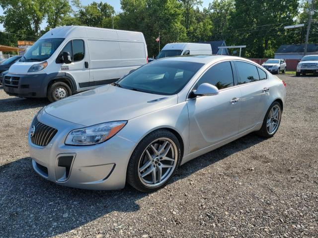 2G4GV5GVXC9178518 - 2012 BUICK REGAL GS SILVER photo 2