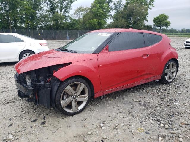 KMHTC6AE1EU184605 - 2014 HYUNDAI VELOSTER TURBO RED photo 1