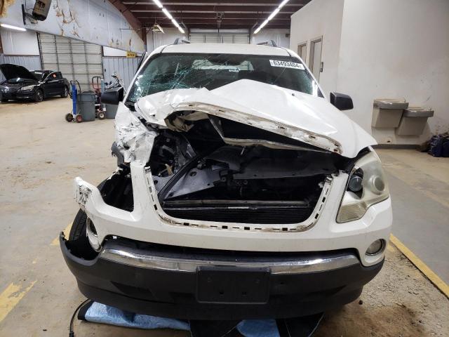 1GKLRLEDXAJ174271 - 2010 GMC ACADIA SLE WHITE photo 5