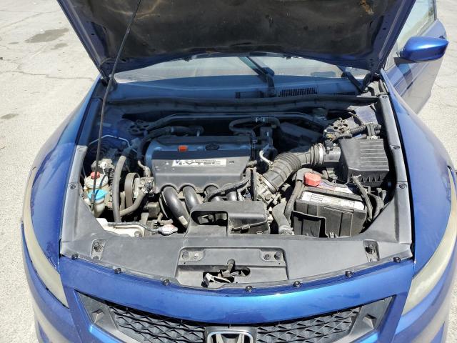 1HGCS12838A012313 - 2008 HONDA ACCORD EXL ლურჯი ფოტო 11