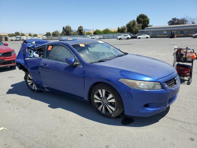 1HGCS12838A012313 - 2008 HONDA ACCORD EXL ლურჯი ფოტო 4