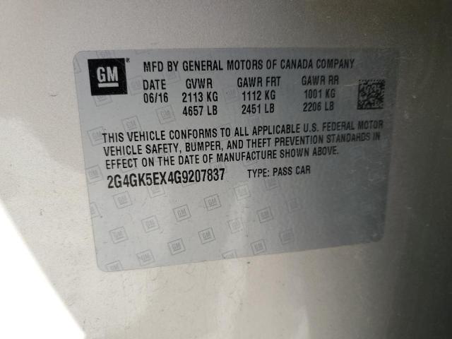 2G4GK5EX4G9207837 - 2016 BUICK REGAL Brązowy zdjęcie 12