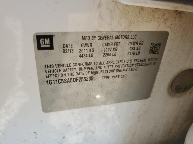 1G11C5SA5DF255205 - 2013 CHEVROLET MALIBU 1LT 白色 照片 12