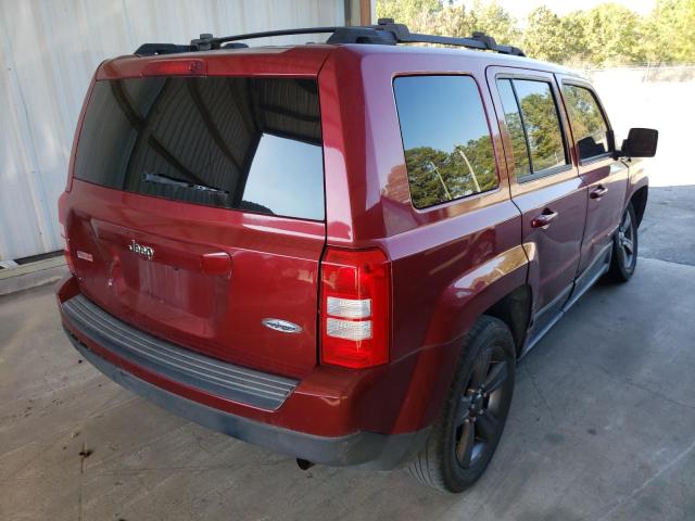 1C4NJPFA3ED679452 - 2014 JEEP PATRIOT LATITUDE RED photo 4