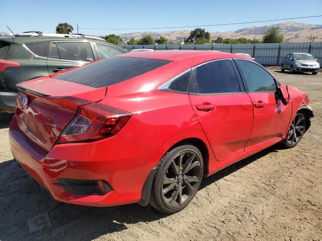 2HGFC2F81KH543285 - 2019 HONDA CIVIC SPORT წითელი ფოტო 3