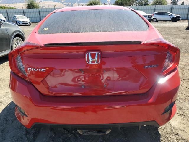 2HGFC2F81KH543285 - 2019 HONDA CIVIC SPORT წითელი ფოტო 6