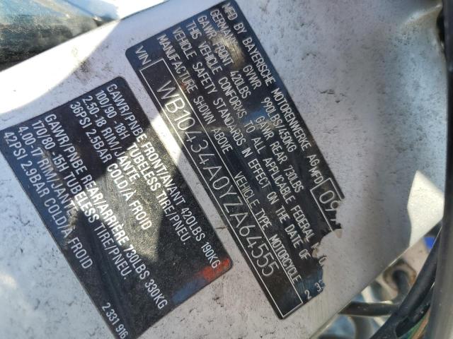 WB10434A0YZA64555 - 2000 BMW R1200 C BLACK photo 9