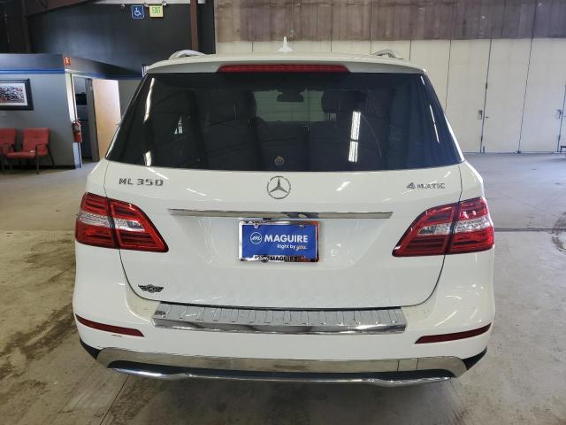 4JGDA5HB5CA037038 - 2012 MERCEDES-BENZ ML 350 4MATIC WHITE photo 6