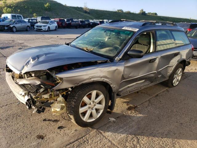 4S4BP61C687343930 - 2008 SUBARU OUTBACK 2.5I SILVER photo 1