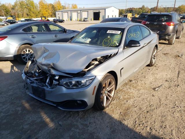 WBA3N9C53EK245538 - 2014 BMW 428 XI SILVER photo 2