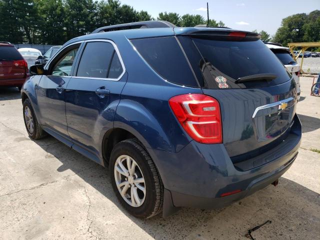 2GNALCEK2G6311008 - 2016 CHEVROLET EQUINOX LT BLUE photo 2