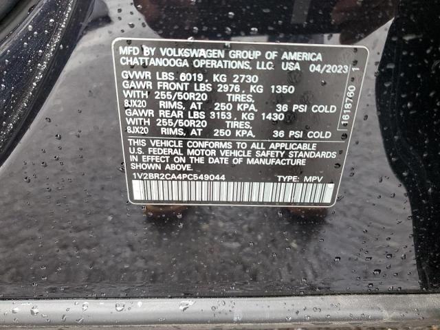 1V2BR2CA4PC549044 - 2023 VOLKSWAGEN ATLAS SEL BLACK photo 14