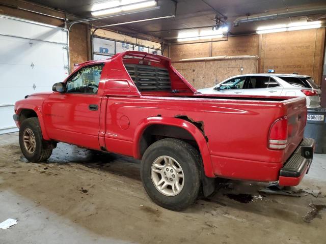 1B7GG36XX2S543346 - 2002 DODGE DAKOTA SPORT RED photo 3