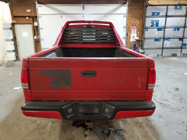 1B7GG36XX2S543346 - 2002 DODGE DAKOTA SPORT RED photo 6