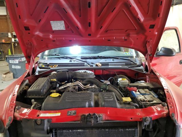 1B7GG36XX2S543346 - 2002 DODGE DAKOTA SPORT RED photo 7