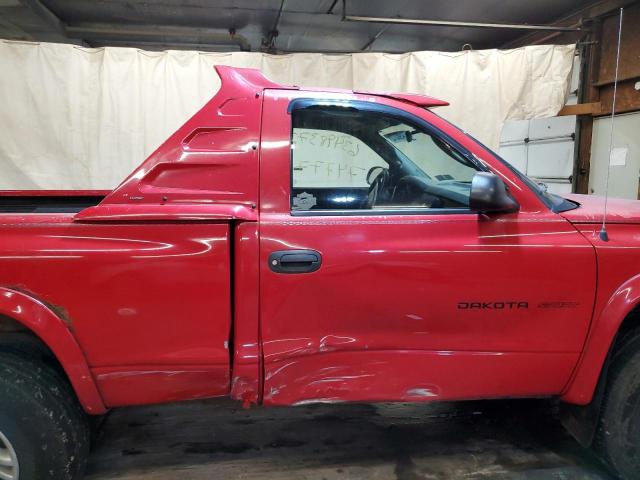 1B7GG36XX2S543346 - 2002 DODGE DAKOTA SPORT RED photo 9