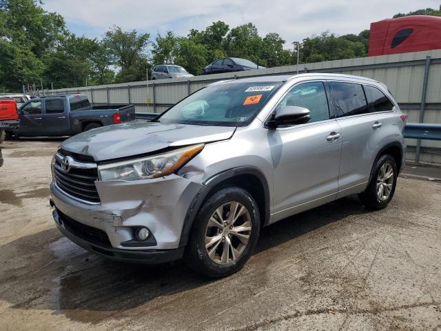 5TDKKRFHXFS092809 - 2015 TOYOTA HIGHLANDER XLE SILVER photo 1