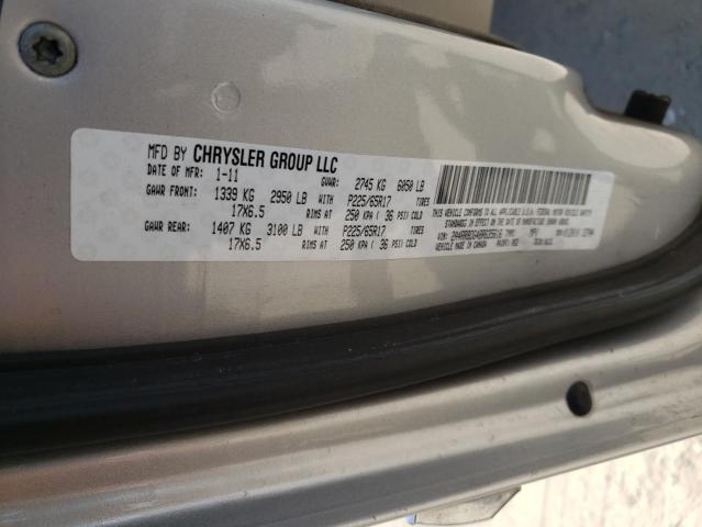 2A4RR8DG4BR635616 - 2011 CHRYSLER TOWN & COU TOURING L SILVER photo 13