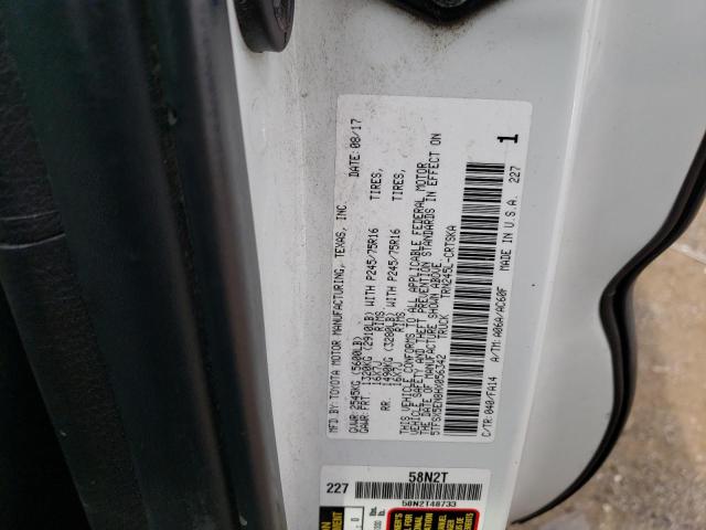 5TFSX5EN8HX056342 - 2017 TOYOTA TACOMA ACCESS CAB Ақ фото 12