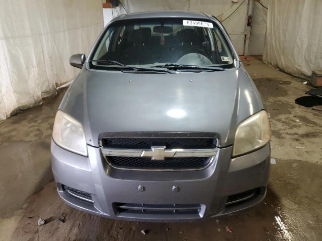 KL1TD56697B166355 - 2007 CHEVROLET AVEO BASE GRAY photo 5