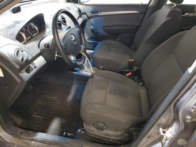 KL1TD56697B166355 - 2007 CHEVROLET AVEO BASE GRAY photo 7