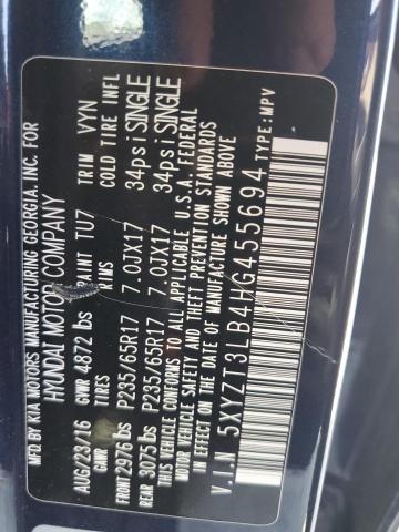 5XYZT3LB4HG455694 - 2017 HYUNDAI SANTA FE SPORT BLUE photo 12