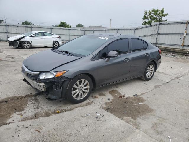 19XFB2F95CE000139 - 2012 HONDA CIVIC EXL GRAY photo 1