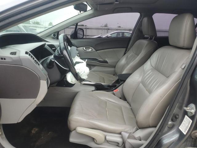 19XFB2F95CE000139 - 2012 HONDA CIVIC EXL GRAY photo 7
